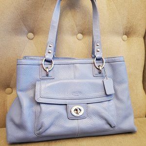 Coach light blue shoulder bag